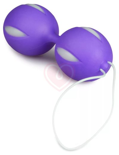 Вагинальные шарики для тренировок Кегеля Wiggle Duo Kegel Ball фиолетовые фото 2