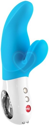 Вибратор со стимулятором клитора и точки G Fun Factory MiSS Bi голубой фото 1
