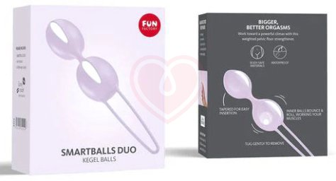 Вагинальные шарики Fun Factory Smartballs Duo сиреневые фото 3
