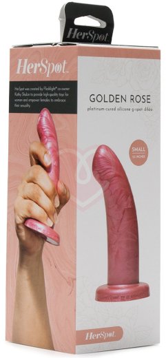 Фаллоимитатор Fleshlight Her Spot Golden Rose Small маленький фото 5