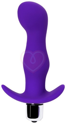 Анальная вибропробка A-Toys Vibro Anal Plug M фиолетовая фото 1