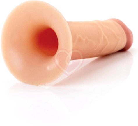 Фаллопротез Hollow Silicone Strap-On 20 см телесный фото 6