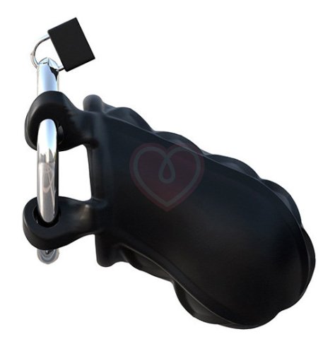 Замок верности Extreme Silicone Cock Blocker чёрный фото 5