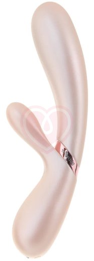 Вибратор с клиторальным стимулятором, подогревом и приложением Satisfyer Hot Lover жемчужный фото 2