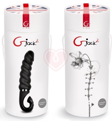 Рельефный витой вибратор Gvibe Gjack 2 чёрный фото 2