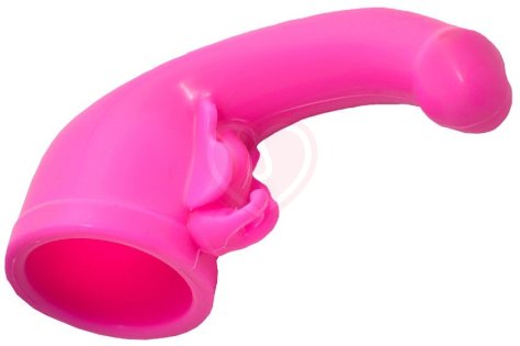 Насадка с бабочкой для двойной стимуляции Batter Fly розовая фото 2