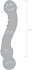 Изогнутый стеклянный стимулятор Textured G-Spot Glass Dildo прозрачный фото 6