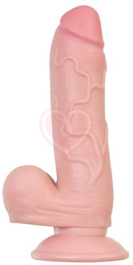 Реалистичный гнущийся фаллоимитатор на присоске My Babe My Honey телесный 14 см фото 1