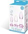 Набор стеклянных анальных пробок с розочками Glas Rosebud Butt Plug Set фото 6