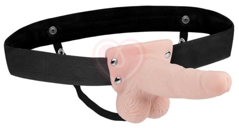 Фаллопротез Lux Fetish с вибрацией телесный 15 см фото 1