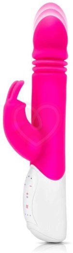 Вибратор-кролик с пульсацией G-Spot Thrusting Rabbit розовый фото 3