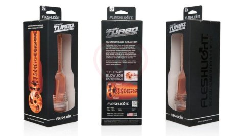 Мастурбатор с имитацией минета Fleshlight Turbo Thrust рыжий фото 3