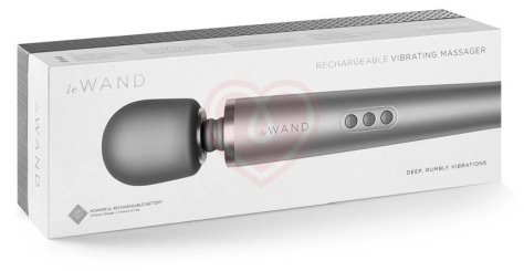 Мощный массажёр Le Wand Rechargeable серебряный фото 5