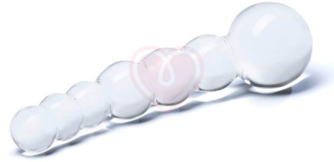 Стеклянный стимулятор Glas Beaded Dildo фото 2
