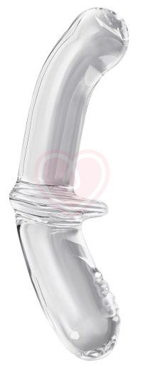 Двухсторонний фаллоимитатор Satisfyer Double Crystal из прозрачного стекла фото 3