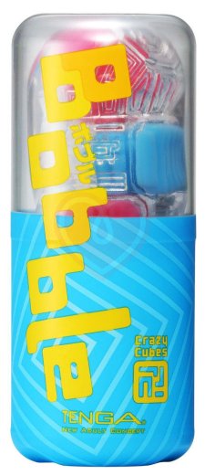 Мастурбатор Tenga Bobble Crazy Cubes розово-голубой фото 2
