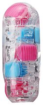 Мастурбатор Tenga Bobble Crazy Cubes розово-голубой