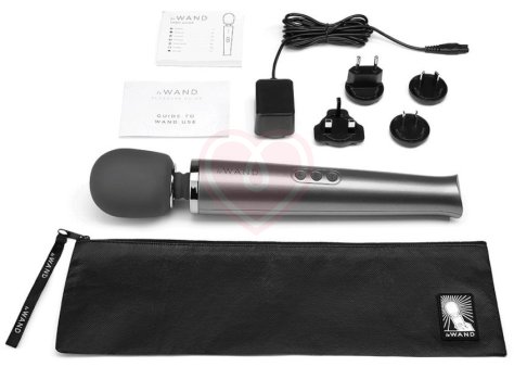 Мощный массажёр Le Wand Rechargeable серебряный фото 3