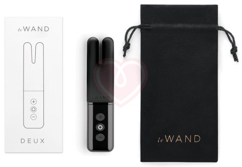 Двухмоторный мини-вибратор Le Wand Deux чёрный хром фото 5