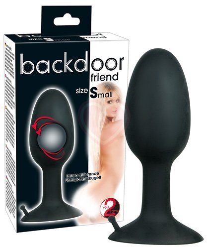 Анальная пробка со смещённым центром тяжести Backdoor Friend S малая фото 2