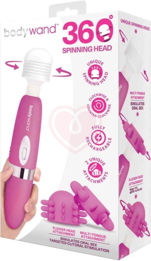 Массажер с вращающейся головкой и насадками BodyWand фото 2