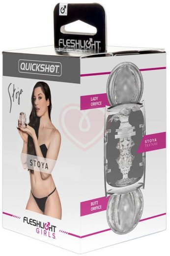 Сквозной мастурбатор Fleshlight Quickshot Stoya прозрачный фото 9