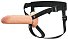 Фаллопротез Hollow Silicone Strap-On 20 см телесный фото 1
