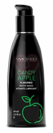 Оральный лубрикант Wicked Aqua Candy Apple со вкусом сахарного яблока 60 мл фото 1