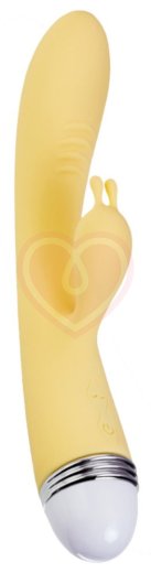 Вибратор с клиторальным стимулятором Flovetta Aster жёлтый фото 1