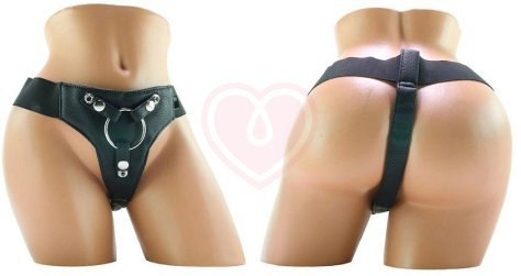 Страпон с реалистичной насадкой Ouch! Realistic Strap-On 20 см телесный фото 2