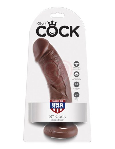 Фаллоимитатор на присоске King Cock 20 см коричневый фото 4