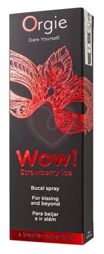 Охлаждающий оральный спрей Orgie WOW! со вкусом клубники 10 мл фото 3