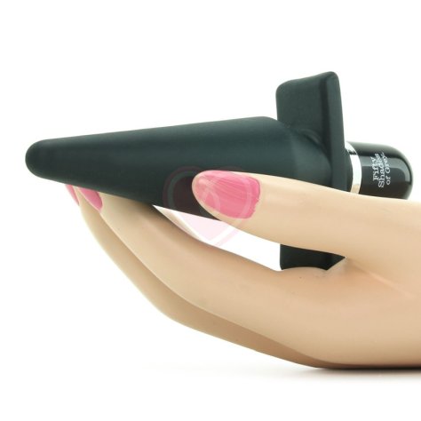 Анальная пробка с вибрацией '50 оттенков серого' Delicious Fullness Vibrating Butt Plug фото 5