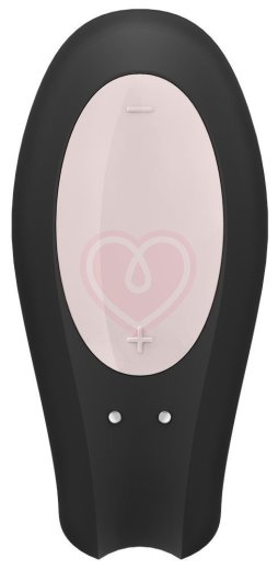 Вибратор для пар с управлением от приложения Satisfyer Double Joy чёрный фото 5
