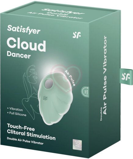Вакуумный вибростимулятор Satisfyer Cloud Dancer мятный фото 5