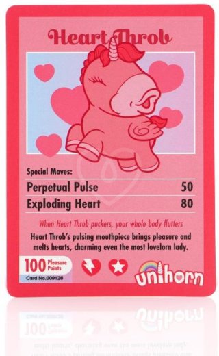 Клиторальный пульсирующий вибратор в виде единорога Unihorn Heart Throb розовый фото 8