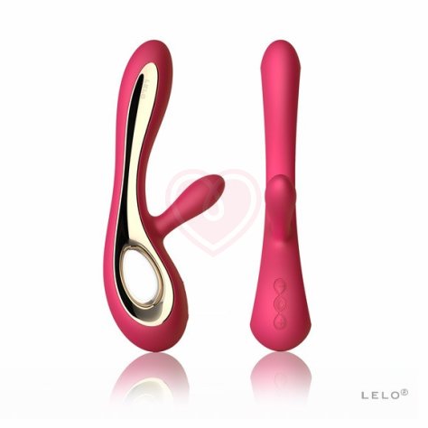 Вибратор с клиторальным стимулятором LELO Soraya розовый фото 5
