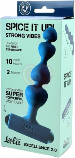Анальная ёлочка с вибропулей Spice it Up Excellence 2.0 зелёная фото 4