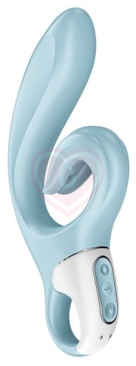 Вибратор с клиторальным стимулятором Satisfyer Love Me голубой фото 1