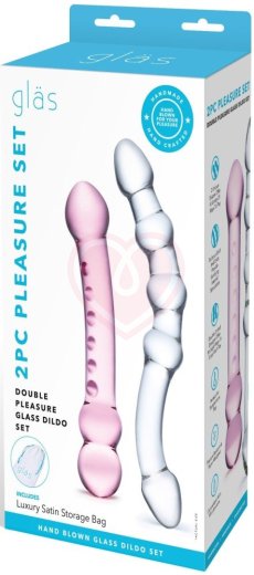 Набор из двух стеклянных фаллоимитаторов Glas Pleasure Set фото 2