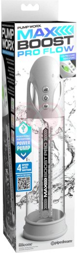 Мужская вакуумная помпа с режимом всасывания Max Boost Pro Flow белая фото 3