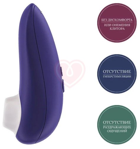 Вакуумный клиторальный стимулятор Womanizer Starlet 3 индиго фото 7