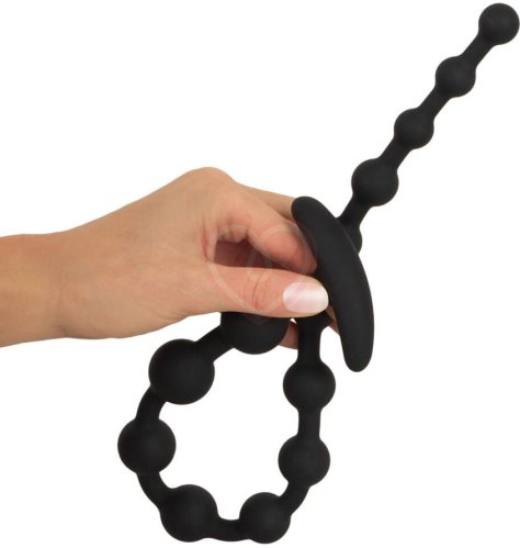 Анальные бусы Black Velvets Anal Beads чёрные фото 5