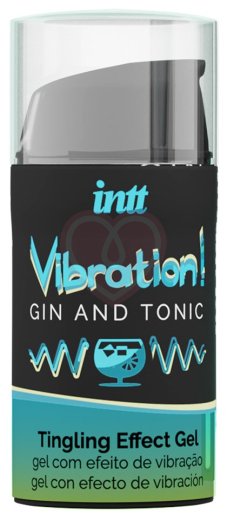 Стимулирующий гель со вкусом джина и тоника Intt Vibration! Gin & Tonic 15 мл фото 1