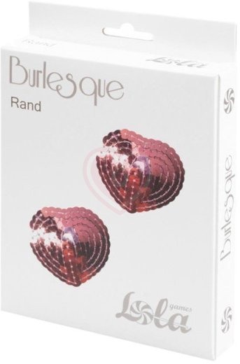 Пэстисы Burlesque Rand сердечки из пайеток розовые фото 2
