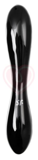 Двухсторонний стеклянный фаллоимитатор Satisfyer Dazzling Crystal 1 черный фото 4