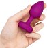 Маленькая вибропробка b-Vibe Vibrating Jewel Plug с кристаллом и пультом розовая фото 4