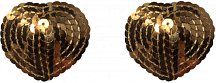 Пэстисы Burlesque Rand сердечки из пайеток золотые