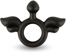 Эрекционное кольцо с крыльями Velv'Or Rooster Jeliel Angel черное