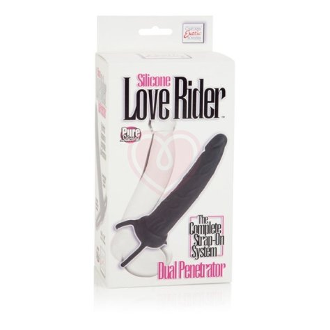 Страпон-насадка на пенис для двойного проникновения Love Rider Dual Penetrator чёрный фото 3